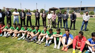 افتتاح زمین چمن ورزشی شهید سجودی فریمان
