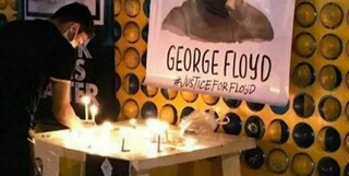 مردم مشهد به یاد «جورج فلوید» شمع روشن کردند