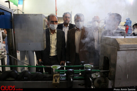 بازدید فرماندار مشهد از کشتارگاه مارلیک و کارگاه تولید ترشیجات و شوریجات