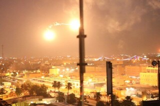 حمله راکتی به نزدیکی سفارت آمریکا در  بغداد