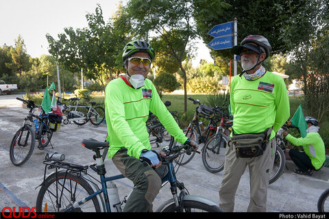 حضور گروه دوچرخه‌سواری ارادتمندان امام رضا علیه‌السلام در قم