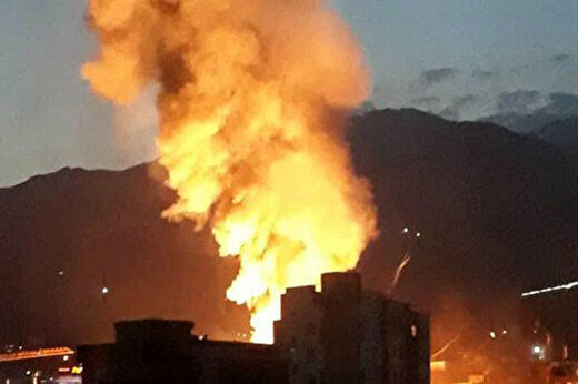 ویدئو / جزئیاتی از آتش‌سوزی و انفجار یک کلینیک در تهران