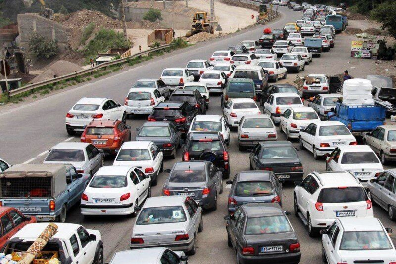 ترافیک نیمه سنگین در محدوده ورودی تهران
