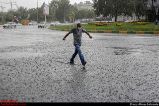 شدت گرفتن بارش باران در خراسان رضوی