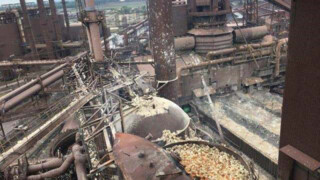 انفجار و آتش‌سوزی در کارخانه فولاد ایالت ایندیانای آمریکا+عکس