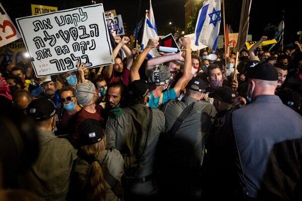 تظاهرات علیه نتانیاهو در قدس اشغالی
