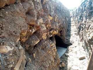 کشف حوض‌انبار تاریخی در تربت‌حیدریه حین حفاری کانال فاضلاب