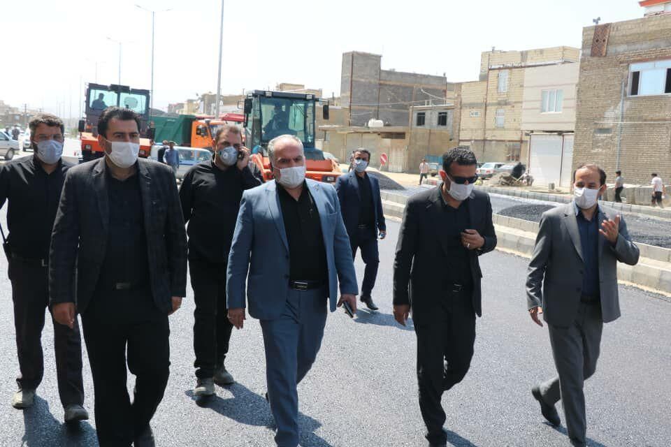 پروژه سی متری شهدای سلامت در شهرک شهید مدنی اجرا شد