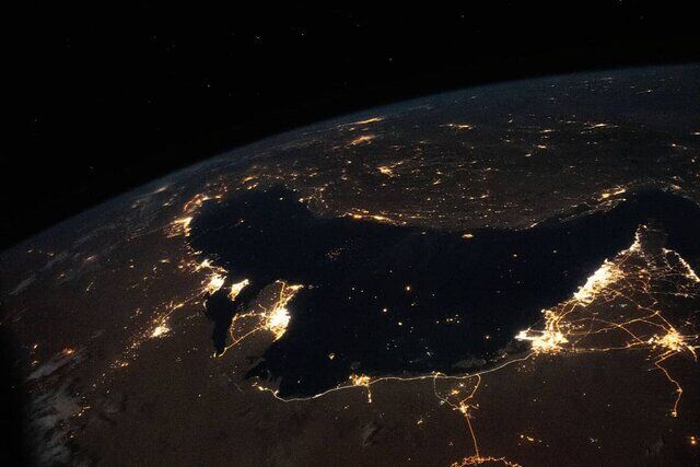 خلیج فارس از فضا این گونه دیده می‌شود+عکس