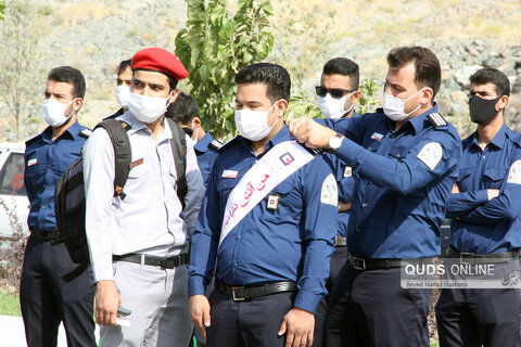 رژه خودرویی سازمان آتش نشانی مشهد