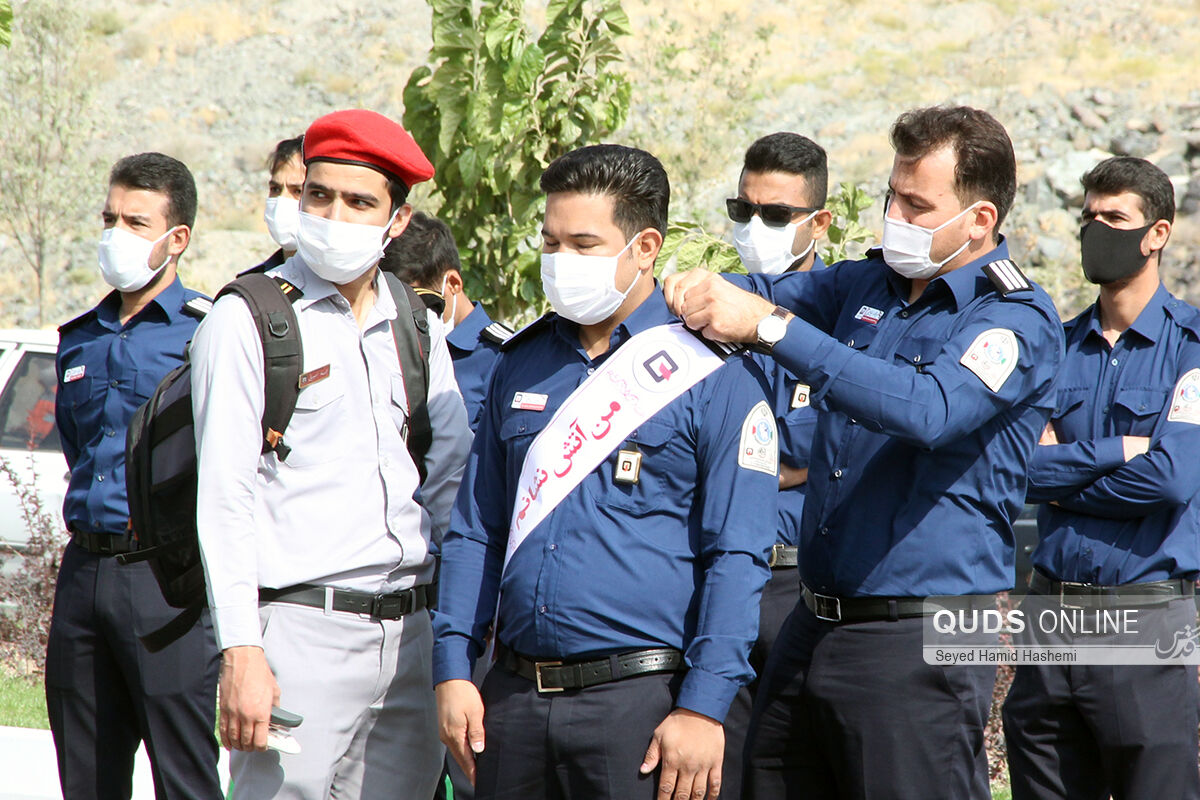 رژه خودرویی سازمان آتش نشانی مشهد