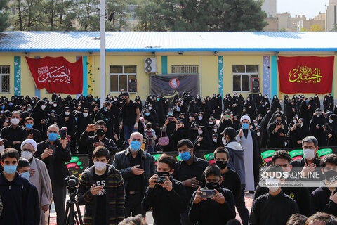مراسم اربعین حسینی با حضور کاروان های دانش آموزی‎