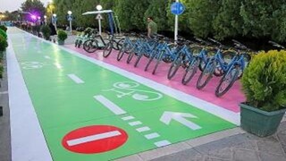  مسیر ویژه دوچرخه در میدان آزادی مشهد احداث شد