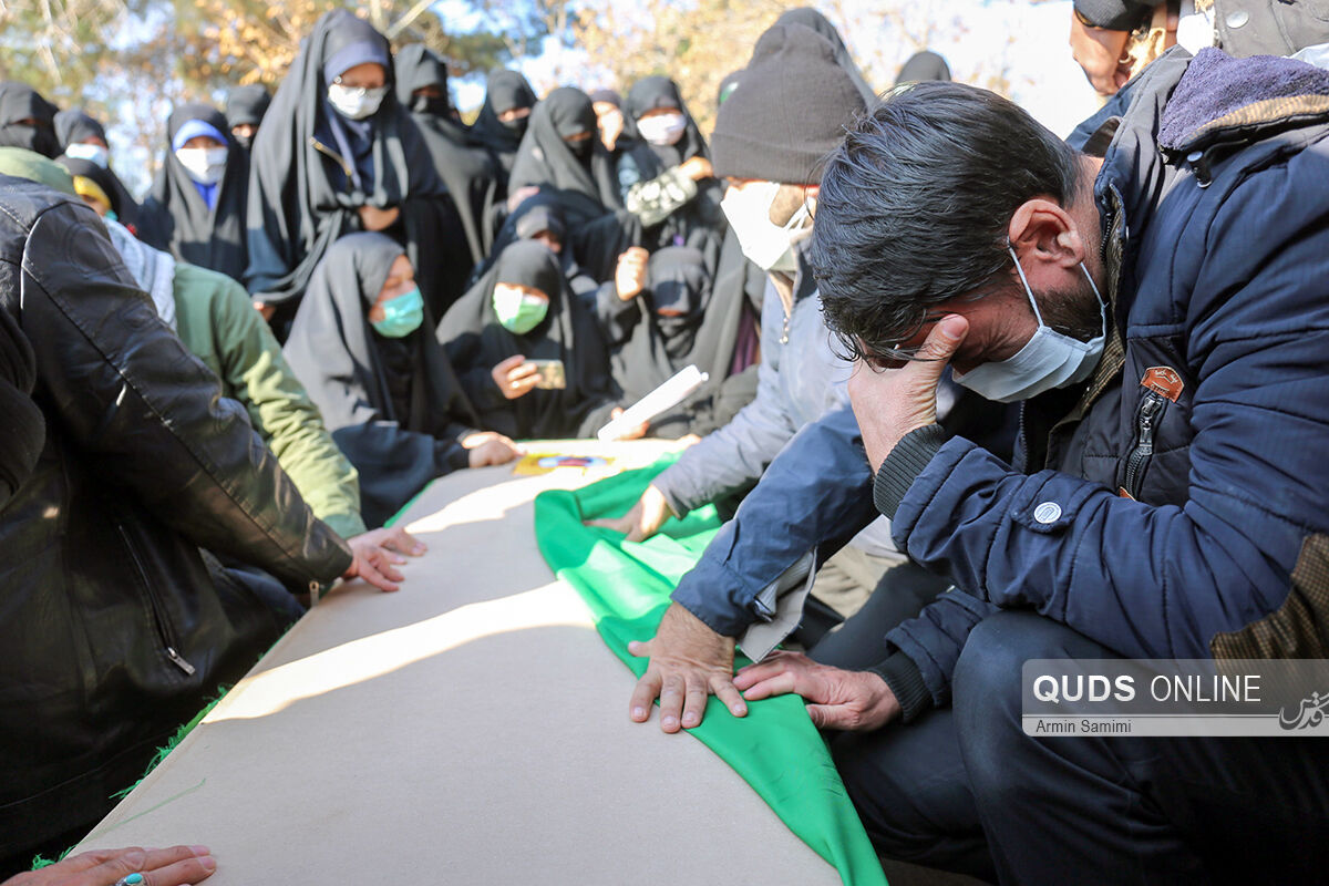 تشیع شهید مدافع حرم سید ابوذر حسینی در مشهد