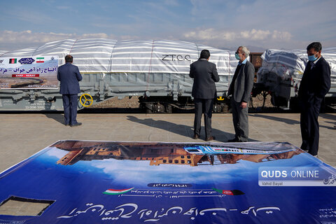 افتتاح ویدئو کنفرانسی رئیس جمهور از خط آهن خواف-هرات