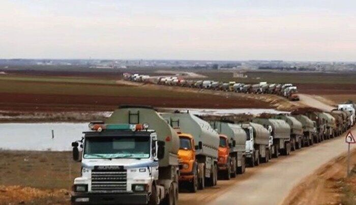 قاچاق ده‌ها تانک نفت سرقتی سوریه به عراق توسط نیروهای آمریکا