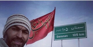 رکاب‌زن البرزی با پیام "تشکر از کادر درمان و شهدای مدافع سلامت" به مشهد رسید