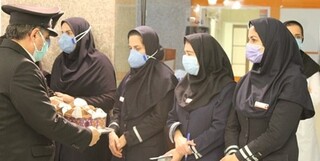 حضور خادمان آستان قدس رضوی در جمع پرستاران بیمارستان فوق تخصصی اکبر