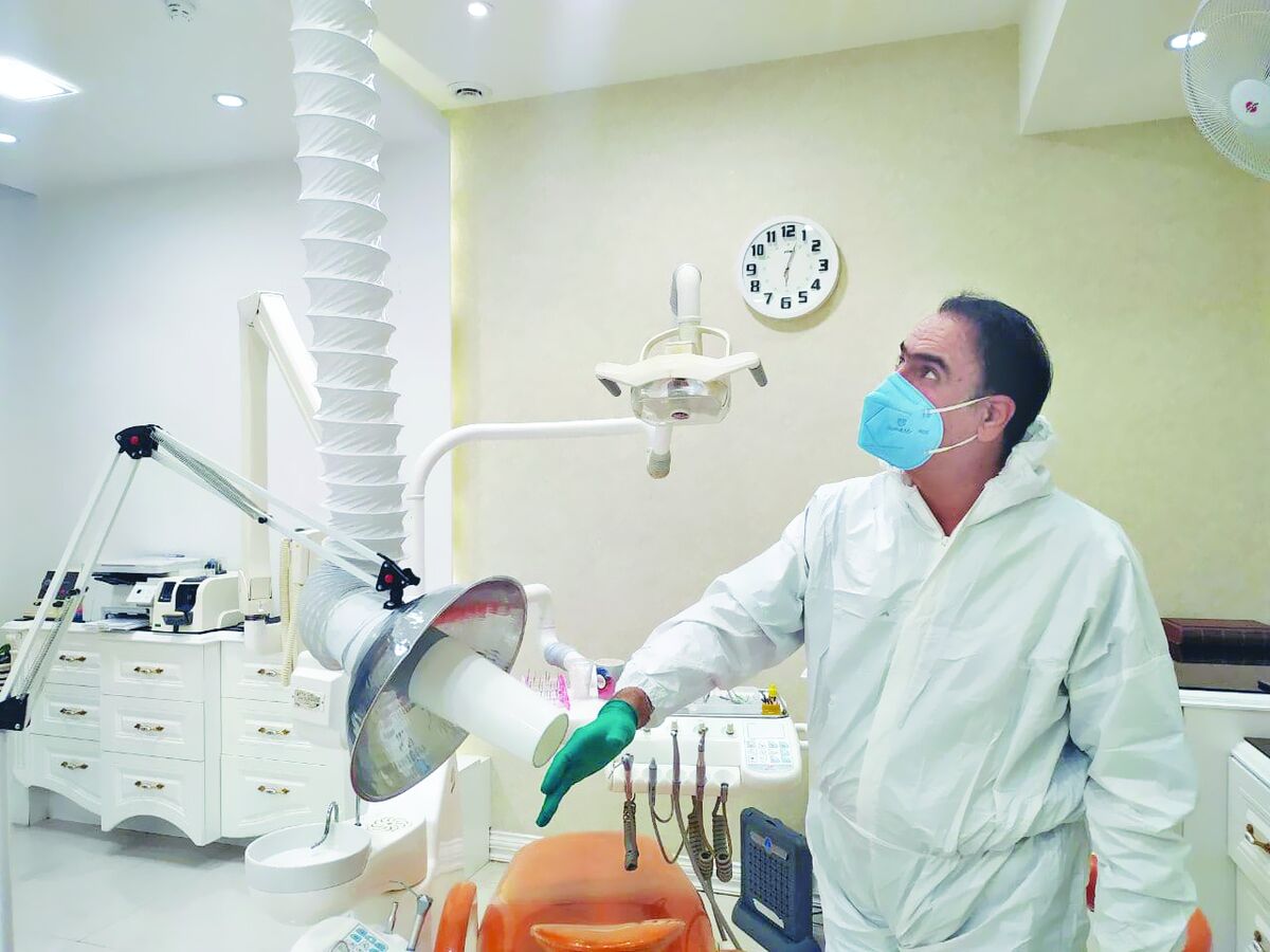 نبرد دندانپزشک مشهدی با ویروس کرونا