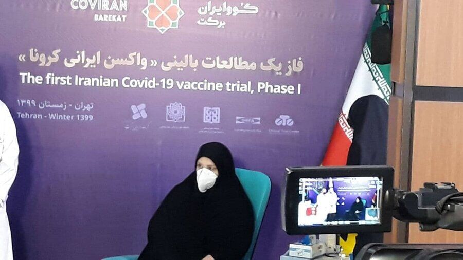 فیلم/ نخستین تزریق واکسن کرونای ایرانی به دختر رئیس