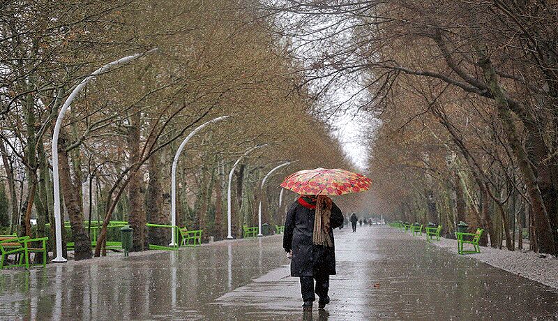 رگبار باران در نقاط مختلف کشور/ تداوم کاهش دما در نوار شمالی