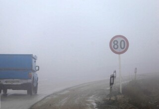 جاده‌های خراسان رضوی مه گرفته است