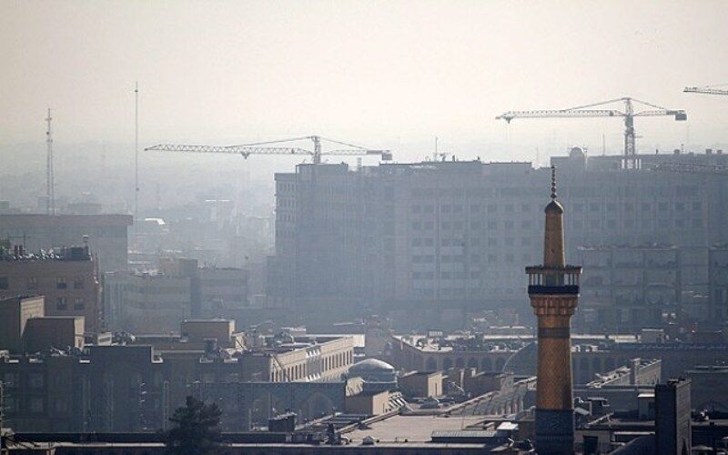 هوای کلانشهر مشهد در آستانه رسیدن به وضعیت هشدار است