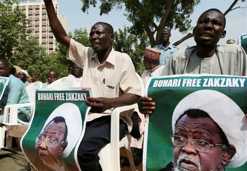 تظاهرات مردم نیجریه برای آزادی همسر شیخ زکزاکی