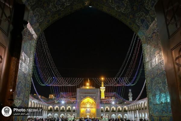 مراسم جشن شب میلاد امام محمد تقی(ع) در حرم رضوی برگزار می‌شود