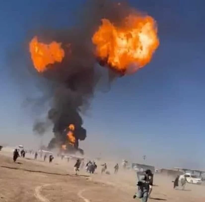آتش سوزی گسترده در گمرک مرزی افغانستان با ایران