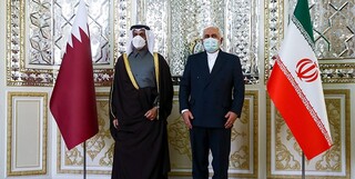 وزیر امور خارجه قطر با ظریف دیدار کرد/تاکید تهران و دوحه بر لزوم همکاری کشورهای منطقه برای حل اختلافات

