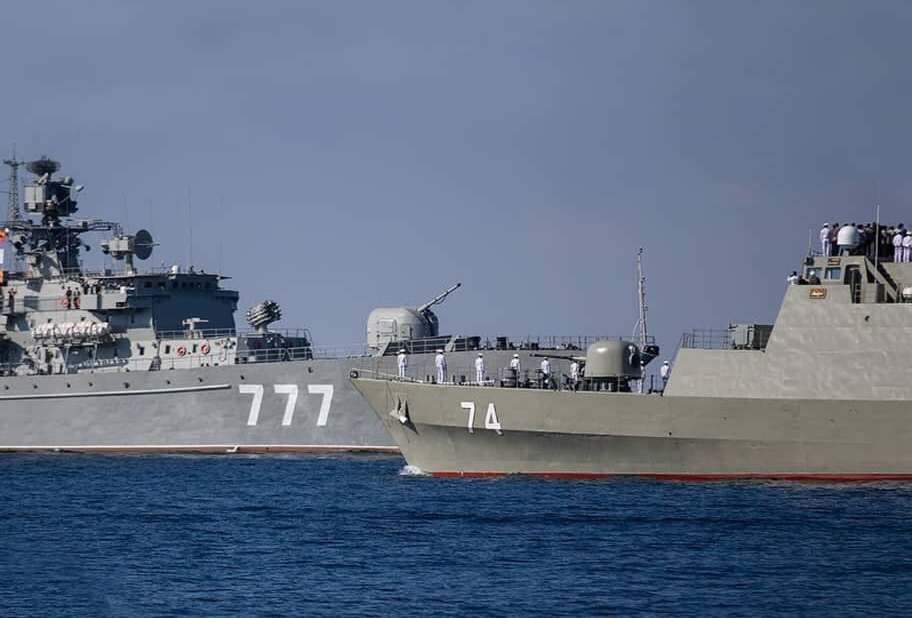 برگزاری رژه بزرگ دریایی روسیه با حضور مقتدرانه ناوگروه نیروی دریایی 