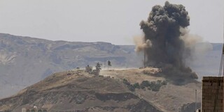 حمله هوایی ائتلاف سعودی به انبارهای غلات در بندر صلیف یمن