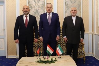 وزرای خارجه ایران تاجیکستان و افغانستان