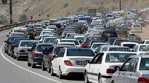 ترافیک در مسیر مشهد- چناران پُرحجم است