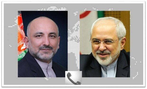 تاکید ظریف بر حمایت همه‌جانبه ایران از روند صلح افغانستان 
