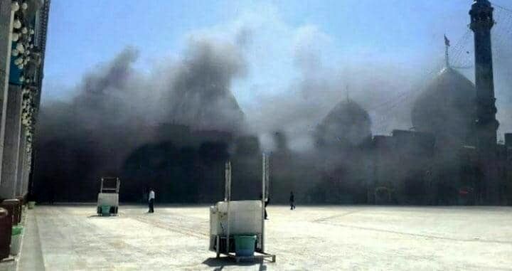 آتش سوزی در مسجد جمکران خاموش شد