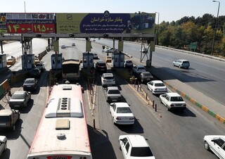 ترافیک در مسیر مشهد- چناران پُرحجم است