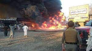 ۷ کشته در حادثه انفجار تانکرهای سوخت در کابل
