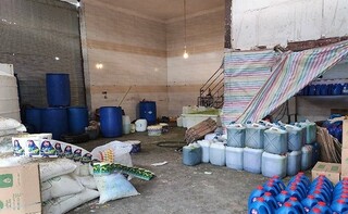 شناسایی وکشف یک کارگاه  تولید مواد شوینده وپاک کننده تقلبی در مشهد