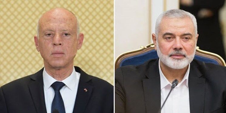 تماس تلفنی رئیس‎‌جمهور تونس و هنیه؛ تأکید بر حقوق ملت فلسطین

