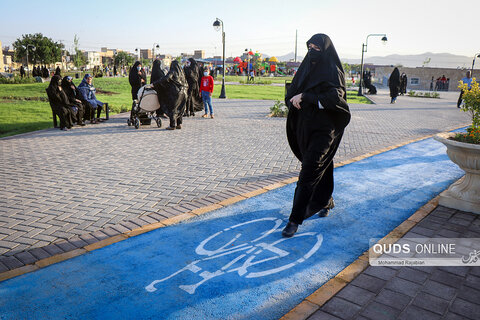 آیین بهره برداری از پروژه بوستان اردیبهشت در حاشیه شهر مشهد