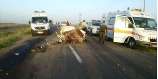  تصادف مرگبار کامیون با پراید در نیشابور ۶ کشته و زخمی برجای گذاشت 