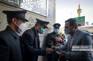 حضور مدیران رسانه های استان در آسایشگاه دربانان حرم مطهر رضوی به مناسبت دهه کرامت