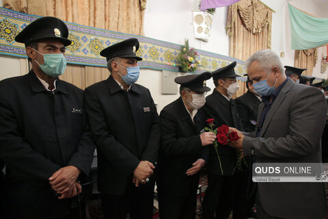 حضور مدیران رسانه های استان در آسایشگاه دربانان حرم مطهر رضوی به مناسبت دهه کرامت