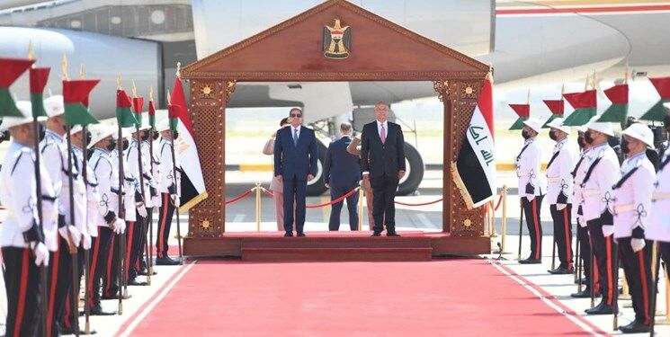  نشست سه‌جانبه سران عراق،مصر و اردن؛ السیسی وارد بغداد شد

