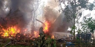 سقوط هواپیمای نظامی فیلیپین با 92 سرنشین/ دستکم 17 تن کشته شدند