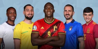 تیم منتخب یورو 2020 / غیبت عجیب رونالدو و حضور 3 نماینده از انگلیس