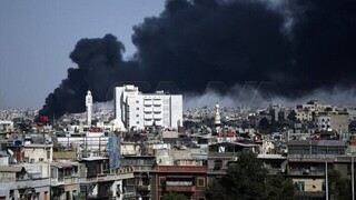 آتش‌سوزی گسترده در پایتخت سوریه