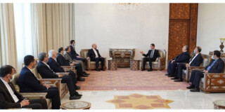 رئیس مجلس با بشار اسد دیدار کرد